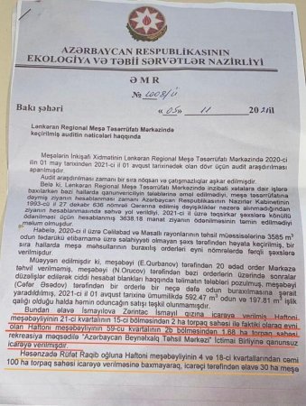 “Asfalt Raqib” təbiətin QƏSDİNƏ DURUB... - Prezidentə müraciət olundu