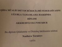﻿ Sertifikatları otağına sığışmayan həkimin sənədləri SAXTA ÇIXDI - BU DA FAKT!
