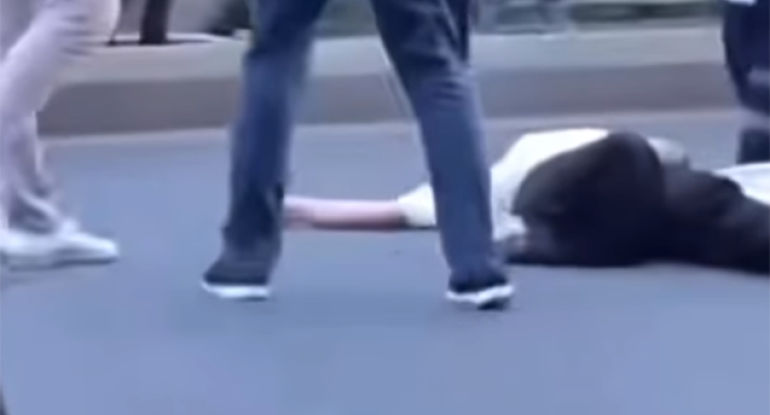 İki piyadanın vurulma anlarının VİDEOSU